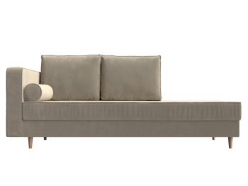 Кушетка Прайм, микровельвет, левый угол