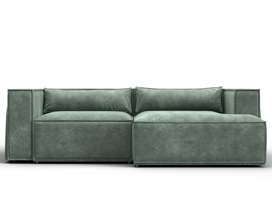 Диваны угловые в гостиную, Диван угловой Лига-061 угол правый, велюр BRUT