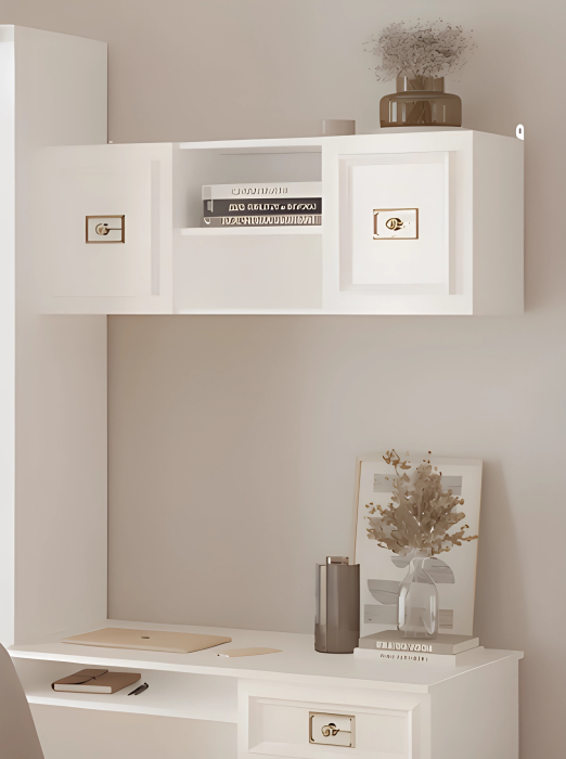 Настенные полки, Шкаф Валенсия навесной 110х35х40 см серебро