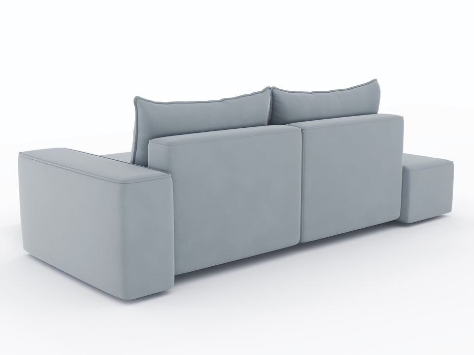 Диваны угловые в гостиную, Диван-кровать угловой Кензо еврокнижка, велюр