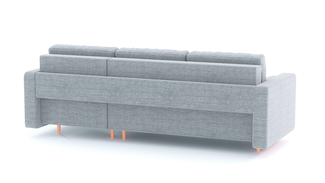 Диваны угловые в гостиную, Диван-кровать угловой еврокнижка-пантограф Белфаст, рогожка