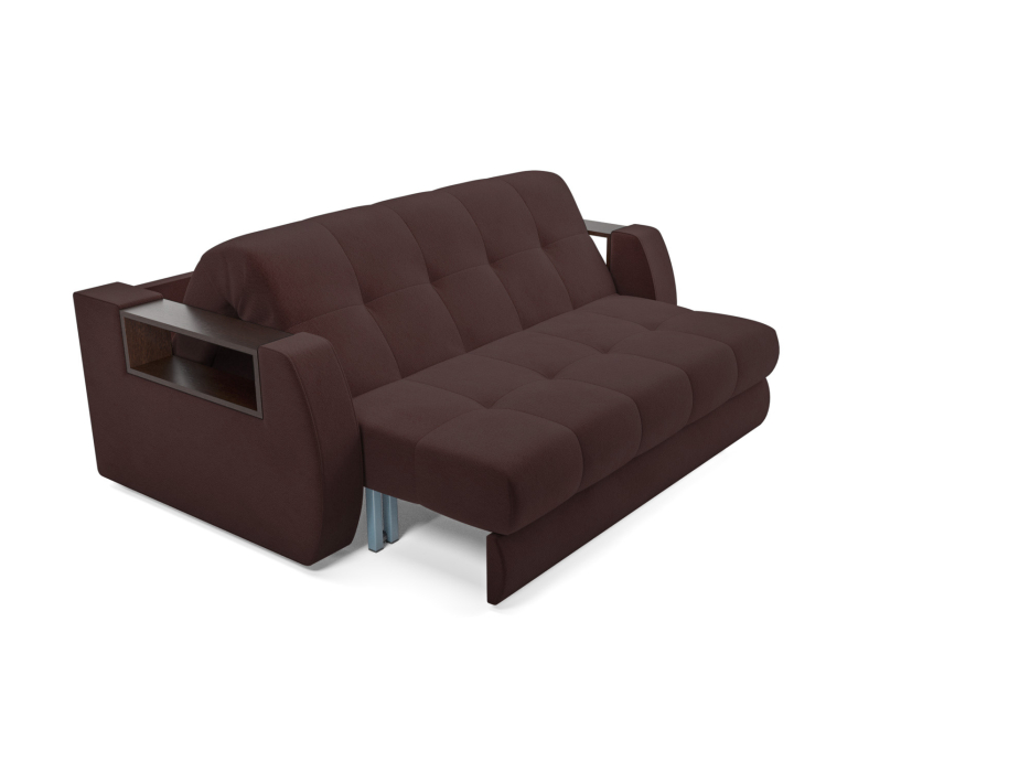 Диваны с ящиком для белья, Диван аккордеон Барон №3 ППУ 120х200 Велюр
