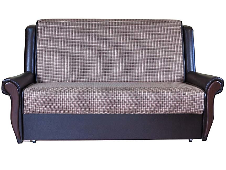 Диваны кровати со спальным местом, Диван-кровать Аккорд М 140, рогожка+иск.кожа