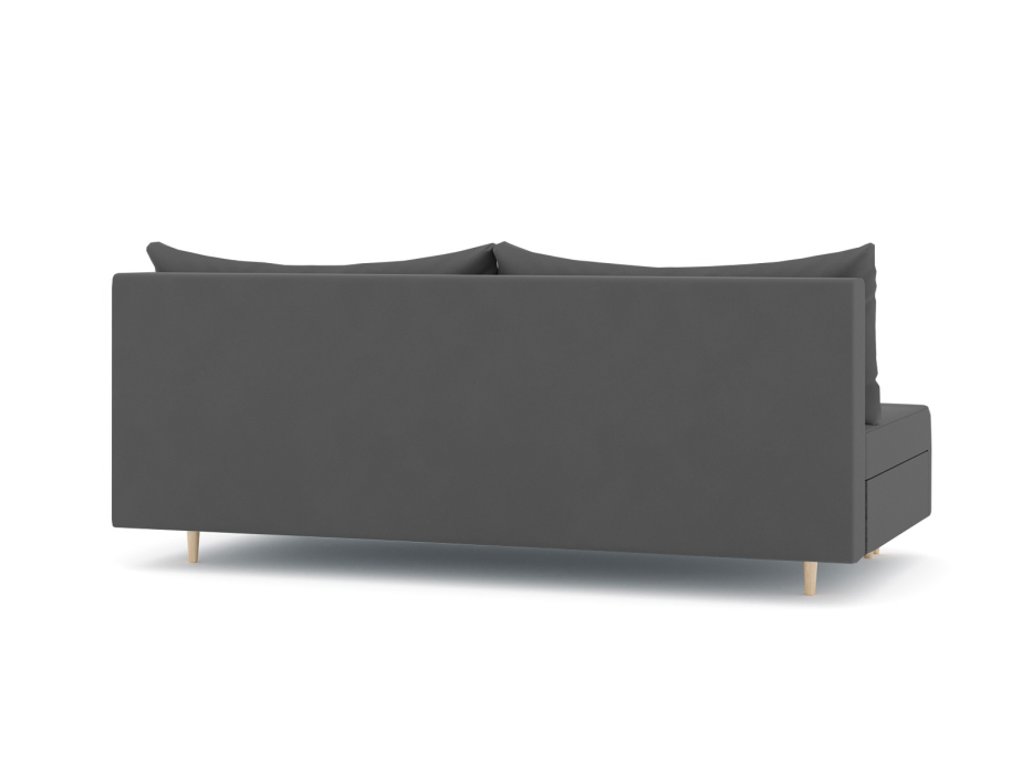 Диваны еврокнижки, Диван-кровать еврокнижка Смайл без подлокотников, велюр