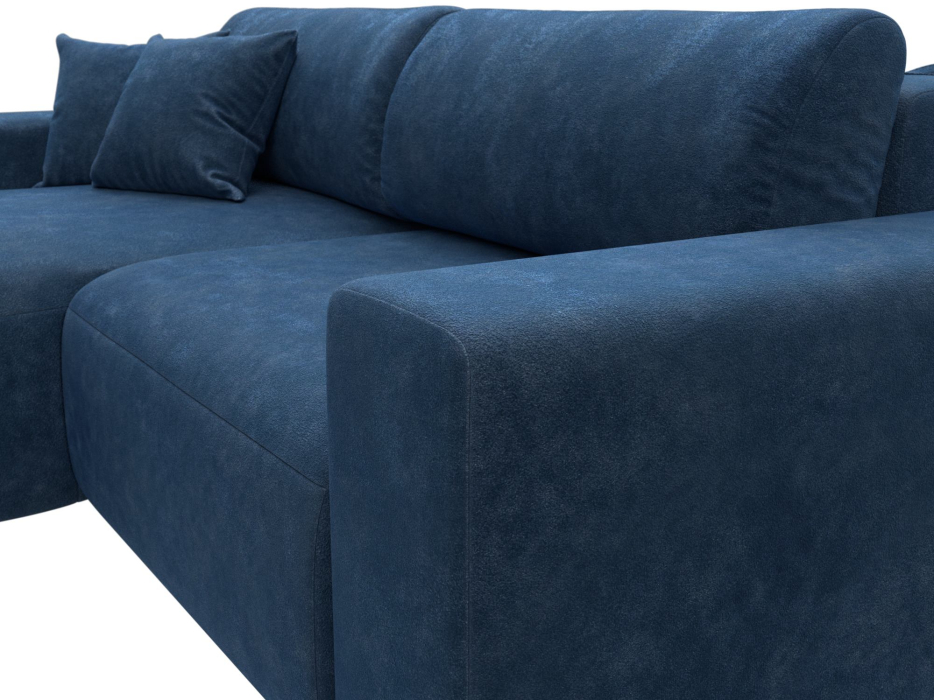 Диваны угловые в гостиную, Диван угловой Лига-036 НПБ Классик левый угол, велюр BRUT