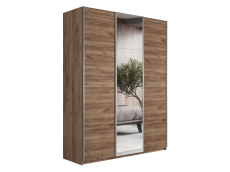 Шкафы-купе 3-х дверные, Шкаф Прайм трио 2ДСП+1зеркало 2300 x 2100 x 570