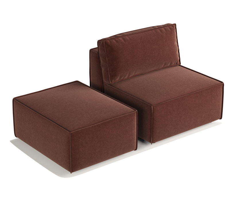 Диваны угловые в гостиную, Диван модульный Гамма 170х95х70 см, левый