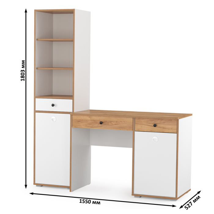 Офисная мебель, Письменный стол с пеналом Вуди № 06