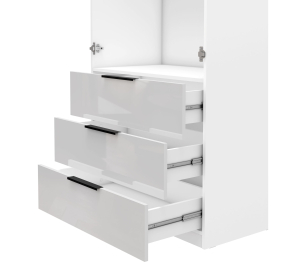 Шкаф 4-х дверный с полками и ящиками, 180 см Люкс