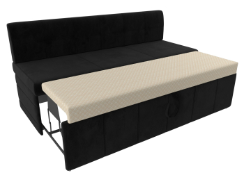 Кухонный прямой диван Лео, велюр