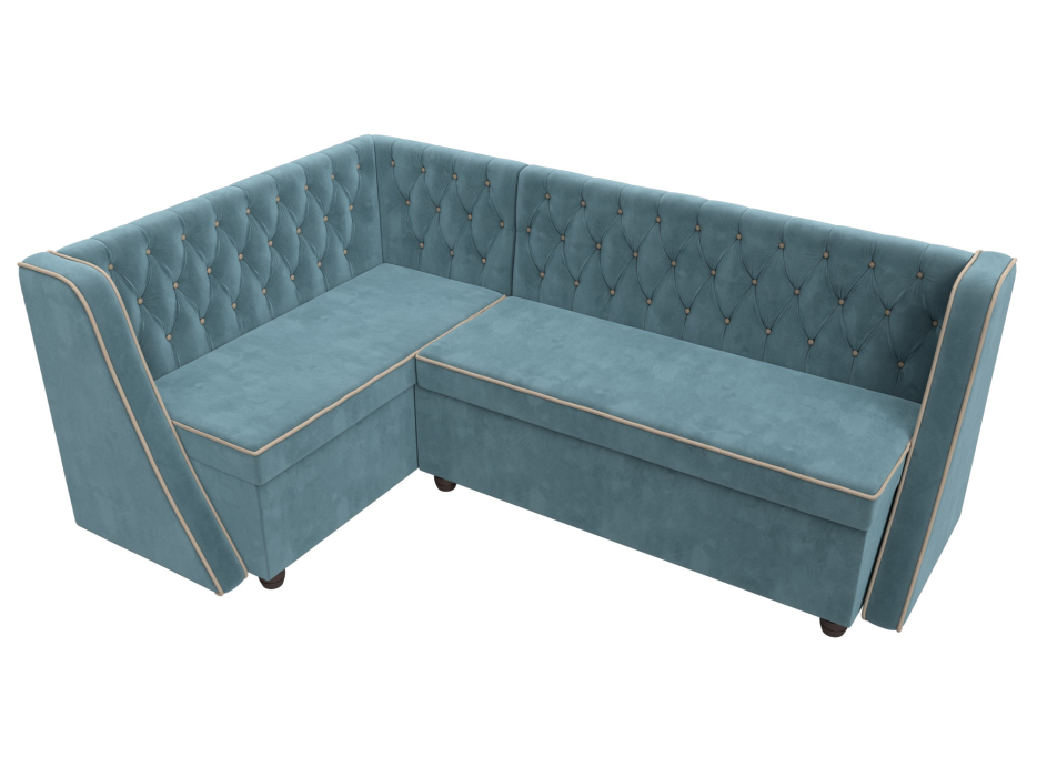 Диваны угловые кухонные, Кухонный угловой диван Лофт левый угол, велюр