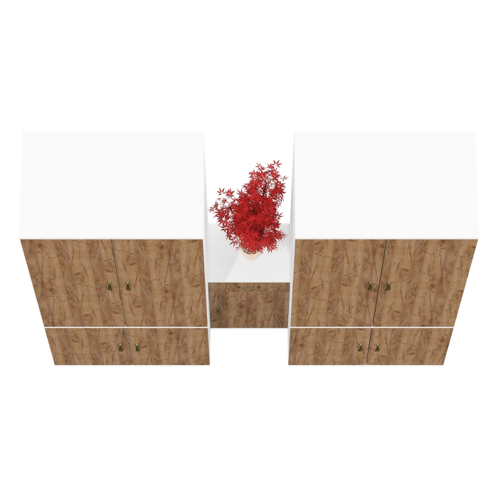 Домашние кабинеты, Два шкафа для прихожей офиса и тумба Лидер-8 3.15