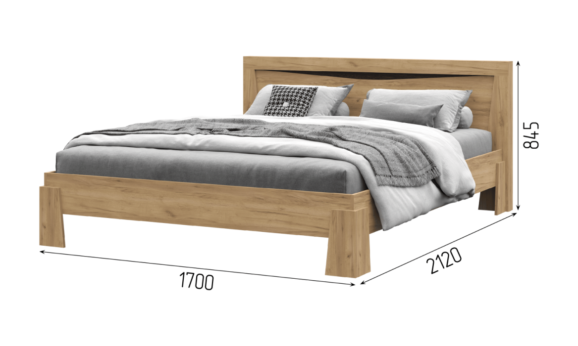Кровати 160х200, Кровать 1,6 с ортопедическим основанием КР 701 спальня Паола
