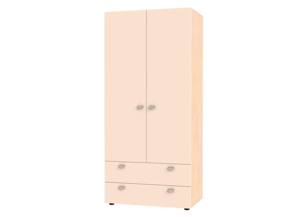 Для одежды, ШКАФ С ЯЩИКАМИ GК 2YA Дуб Молочный