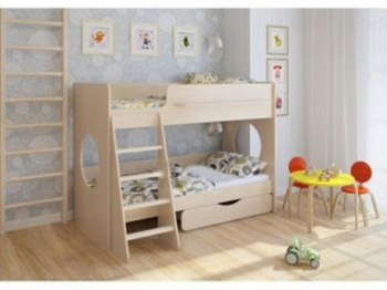 Детская кровать Л-25.2  Дуб Молочный