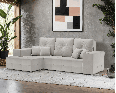 Диваны угловые в гостиную, Диван угловой Монреаль Левый угол (Велюр)