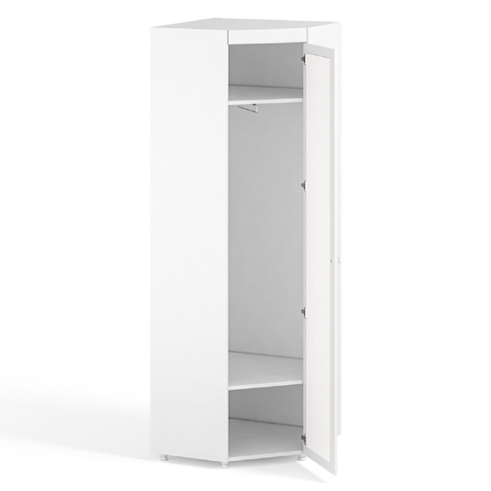 Угловые шкафы, Монако МН-66 Шкаф угловой с зеркальной дверью (410)