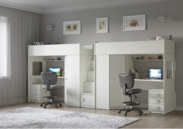 Двухъярусная кровать Легенда BB604-604 75х190 с тумбами