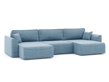 Диван-кровать П-образный Рафаэль еврокнижка НПБ, рогожка Люкс