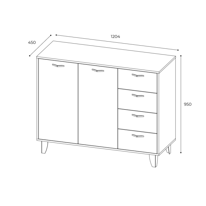 Комоды, Комод Катрин-12