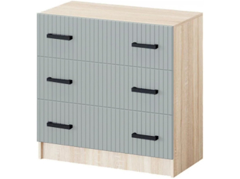 Комод Карина-6 МДФ 3 ящика