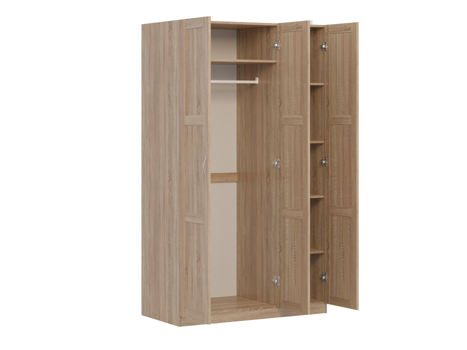 Шкафы распашные, Шкаф ПЕГАС 3 двери сборные