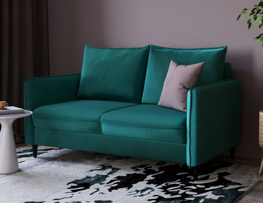 Дизайнерские диваны для гостиной, Диван-кровать Фьорд SMART 140, велюр