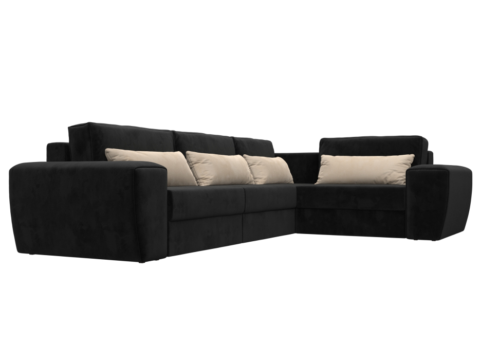 Диваны угловые в гостиную, Диван угловой Лига-008 Long правый, велюр