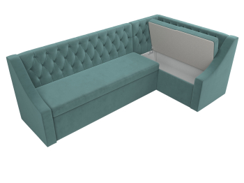 Кухонный угловой диван Мерлин правый угол велюр