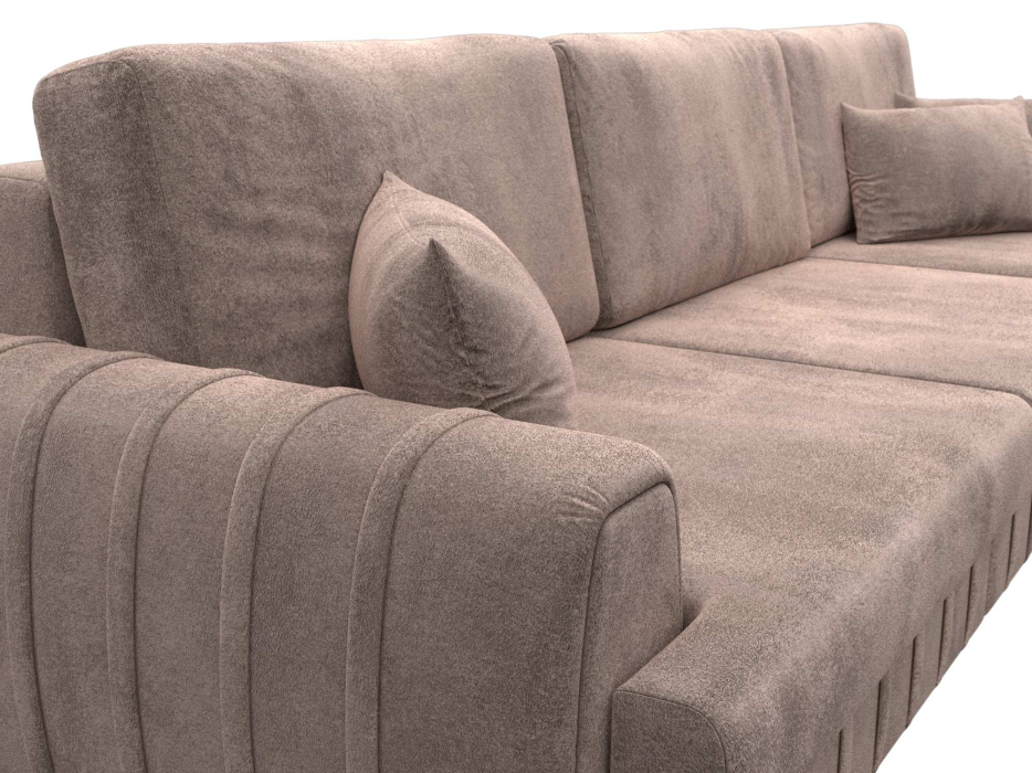 Диваны еврокнижки, Диван прямой Лига-057 НПБ Лонг, велюр TOWER