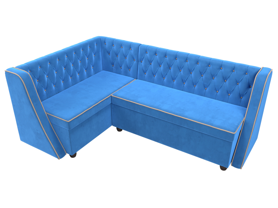 Диваны угловые кухонные, Кухонный угловой диван Лофт левый угол, велюр