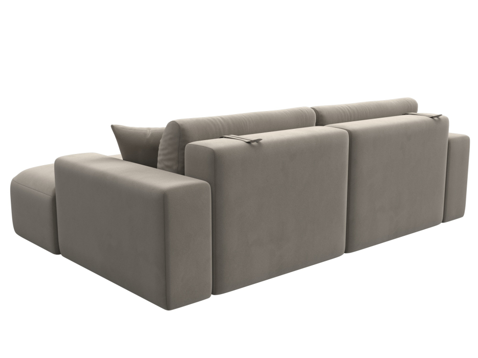 Диваны угловые в гостиную, Диван угловой Лига-036 Классик правый угол, микровельвет