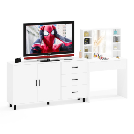 Косметический cтол с подсветкой и ящиком 115 и комод 123-1604