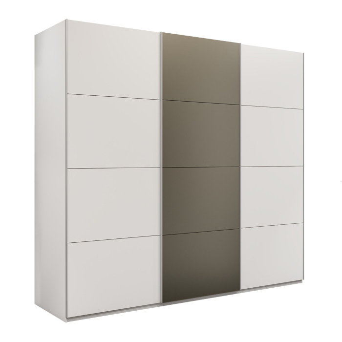 Шкафы-купе 3-х дверные, Шкаф-купе Эста 3-х дверный ДСП/Стекла хаки/Доводчик 300х66х240