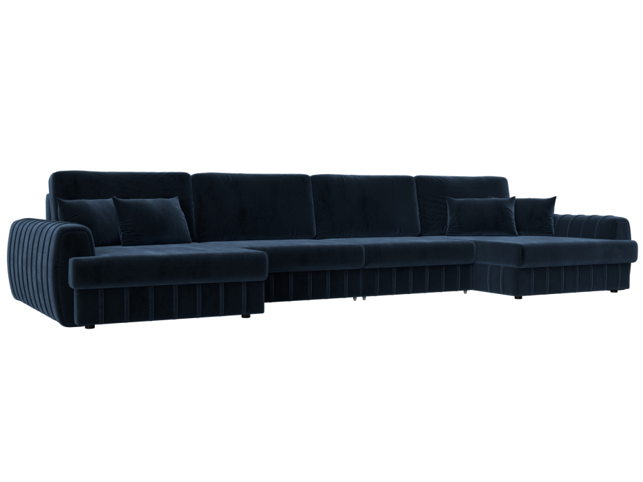 Диваны угловые в гостиную, Диван П-образный Лига-057 НПБ Лонг, велюр TOWER