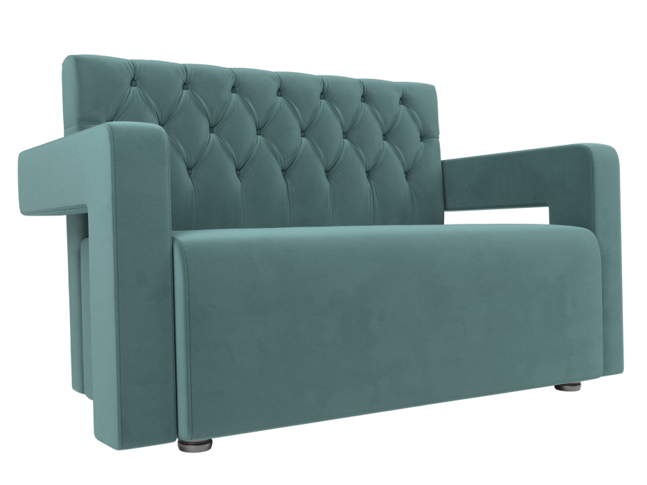 Дизайнерские диваны для гостиной, Прямой диван Рамос Люкс 2-х местный, велюр