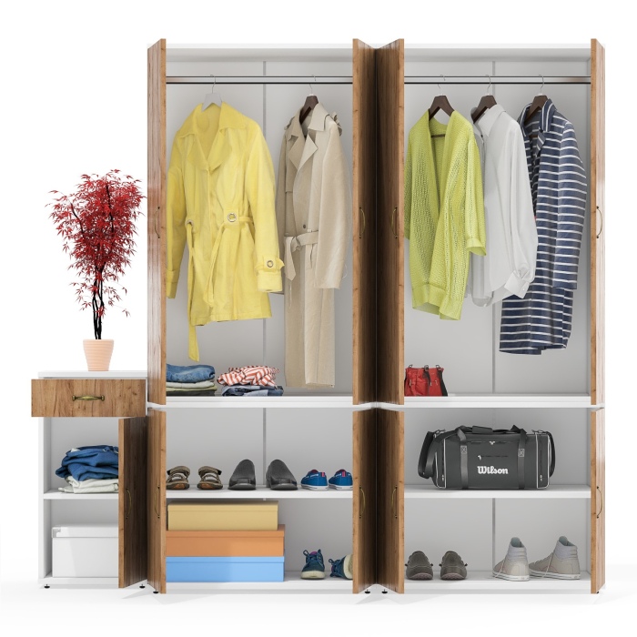 Домашние кабинеты, Два шкафа для прихожей офиса и тумба Лидер-8 3.15