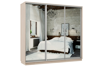 Шкаф-купе Премьер Лайт 60 (01;01;01) трехдверный