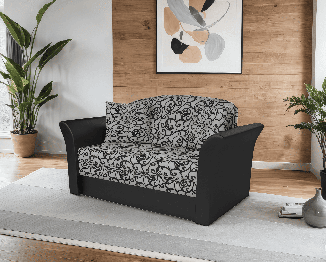 Диван прямой выкатной Малютка №2 (Рогожка + Экокожа)