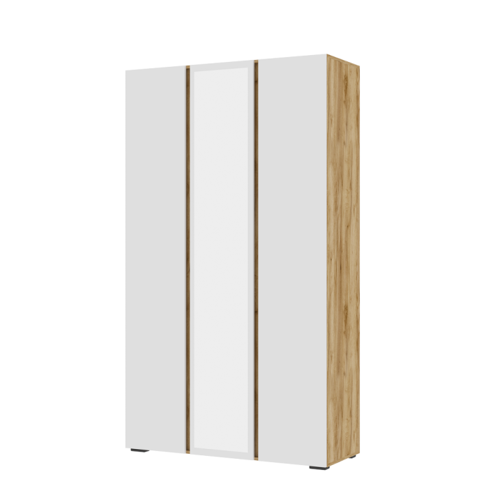 Шкафы распашные, Шкаф 3-х ст.МС Хелен  ШК 02 с зеркалом