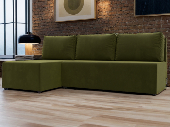 Угловой диван Поло левый угол, микровельвет