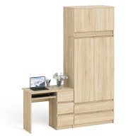 Компьютерные столы, Стол однотумбовый компьютерный МС-6 правый с шкаф-комодом 900 с антресолью Мори