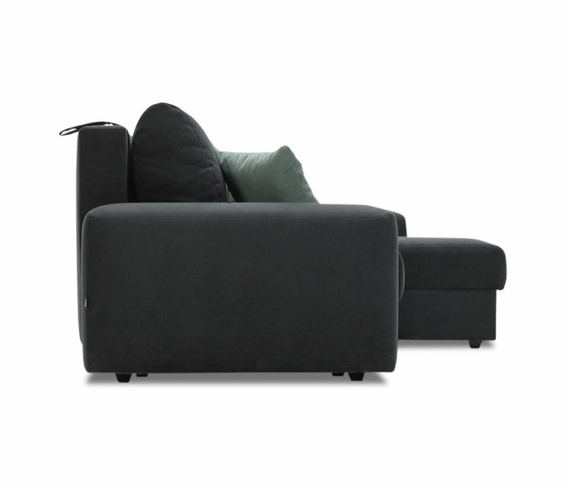 Диваны угловые, Угловой диван Коста, еврокнижка, велюр,  правый угол