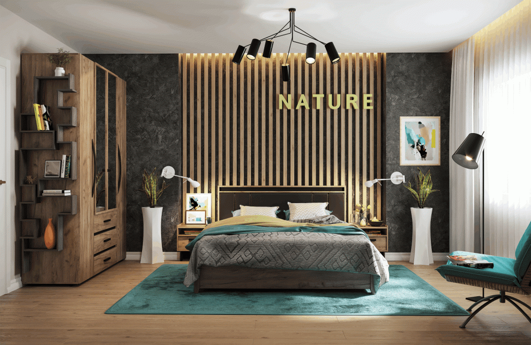 Кровати, Модульная система Nature (модуль 307) Кровать Люкс 1600 с п/м