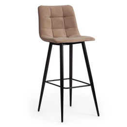 Стул барный Chilly, бежевый бархат