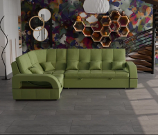 Диваны угловые в гостиную, Модульный диван Майами-3,микровелюр,антивандальная и водостойкая ткань,венеция