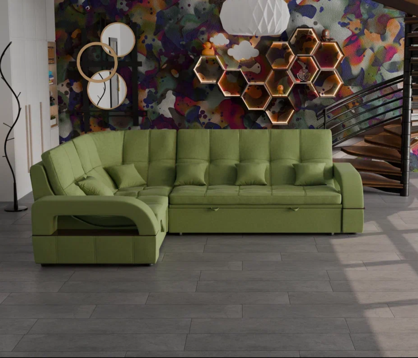 Диваны угловые в гостиную, Модульный диван Майами-3,микровелюр,антивандальная и водостойкая ткань,венеция