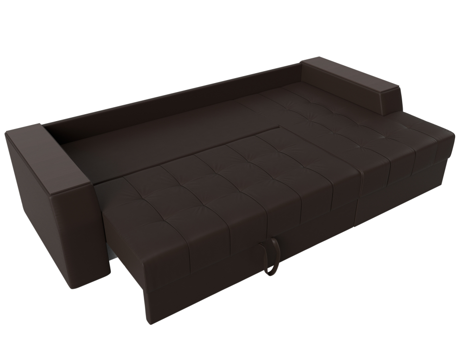 Диваны угловые в гостиную, Угловой диван Эмир БС правый угол, экокожа