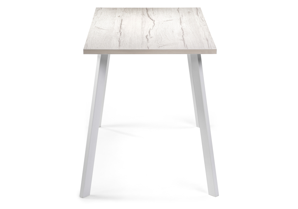 Обеденные столы, Стол деревянный Тринити Лофт 120 22 мм (матовый белый)