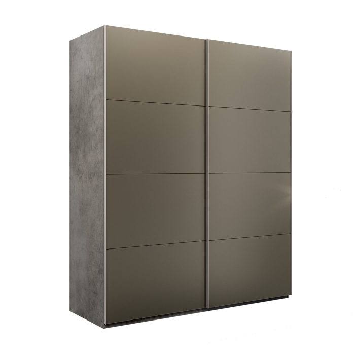 Шкафы-купе 2-х дверные, Шкаф-купе Эста 2-х дверный Стекла хаки/Доводчик 160х66х240